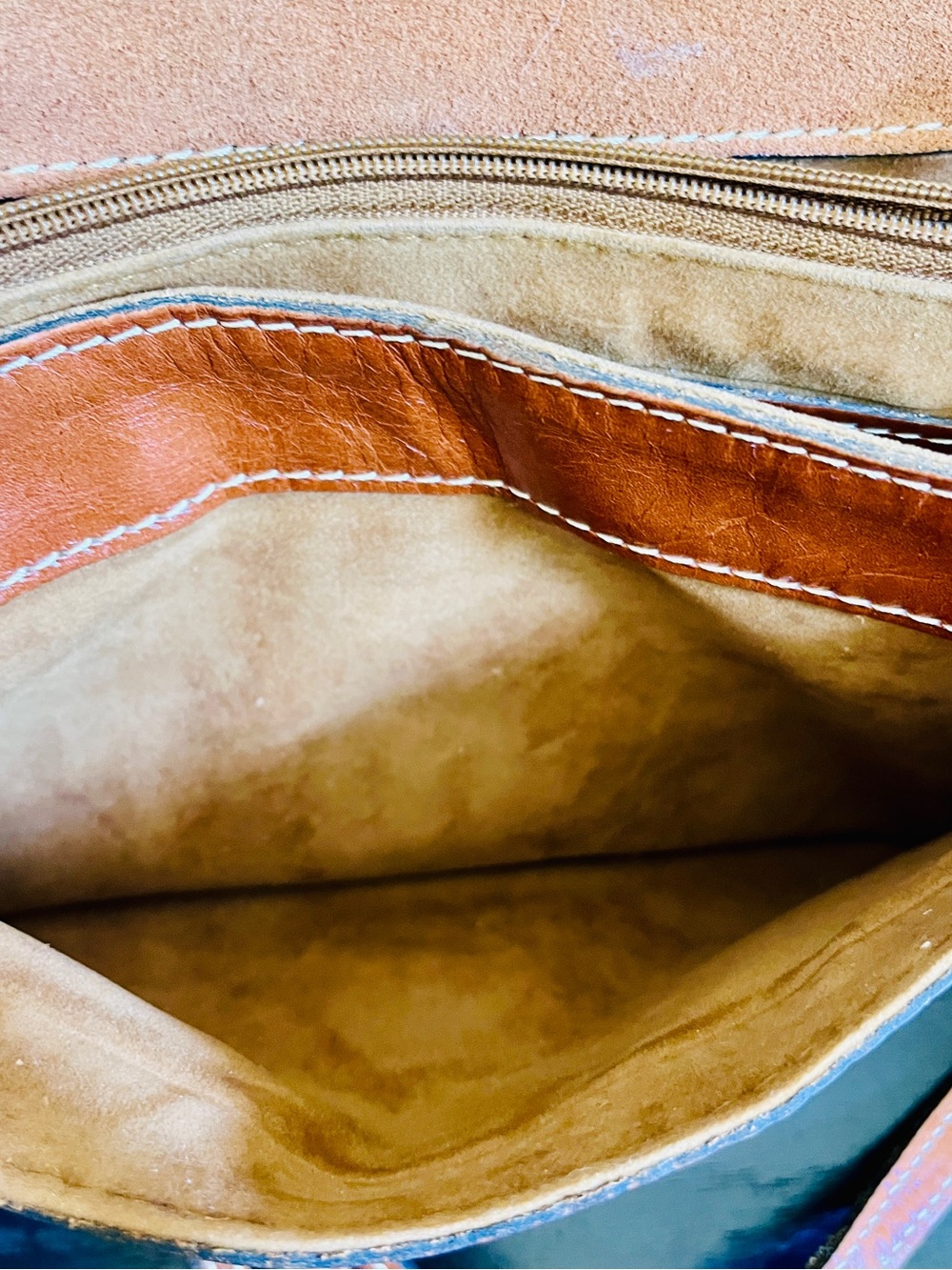 Patricia Nash Cognac Brown Leather Crossbody Bag - Picture 8 of 14